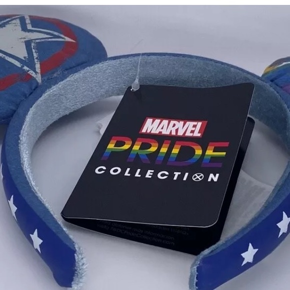 Disney Parks Rainbow Captain America Marvel Ears Headband Collection - NEW - Picture 5 of 9